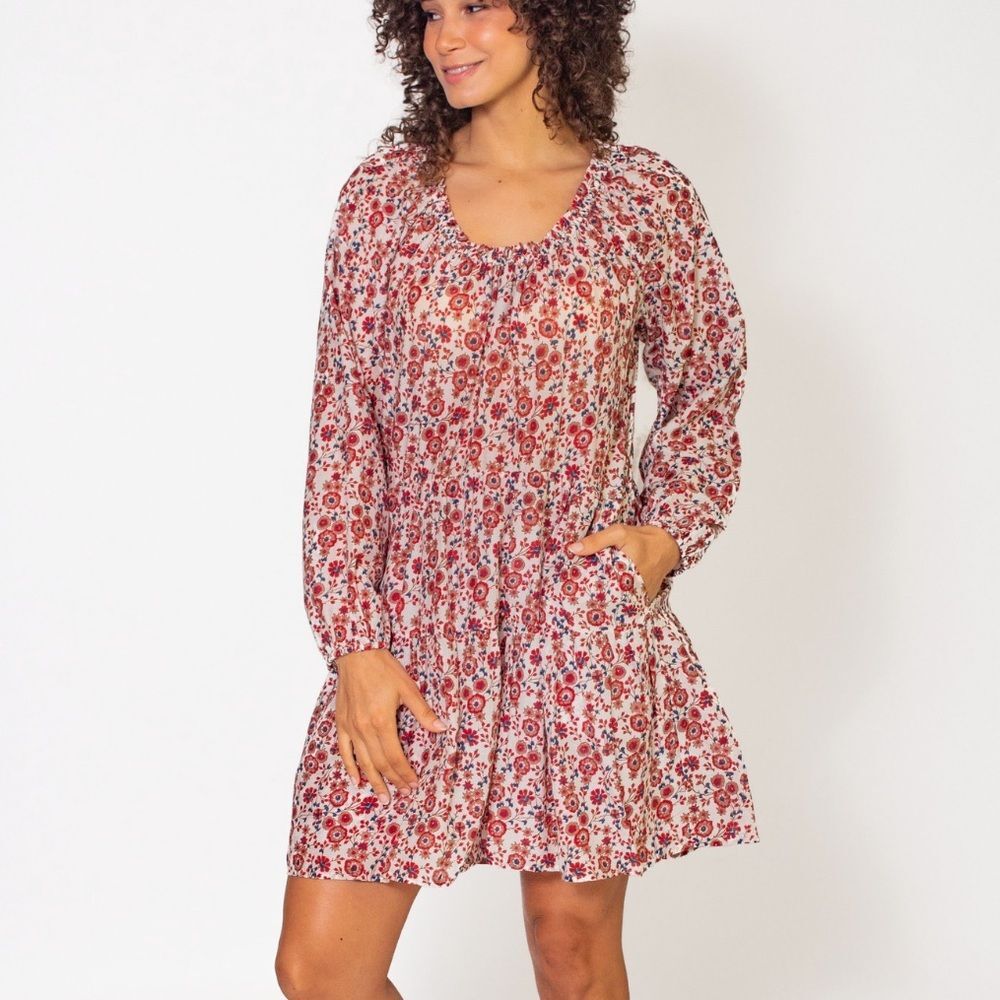 XIRENA Dalyn Dress In Red Spark Size XS